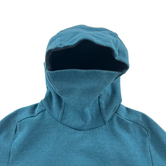 Nike Tech Fleece Teal Funnel Neck Sweatshirt Hoodie Medium - Picture 5 of 10